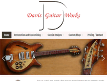 Tablet Screenshot of davisguitarworks.com